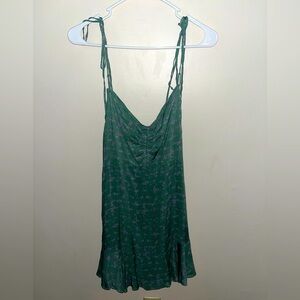 Free People Intimately Free Spring Combo Slip Dress Green Purple Size S NWT